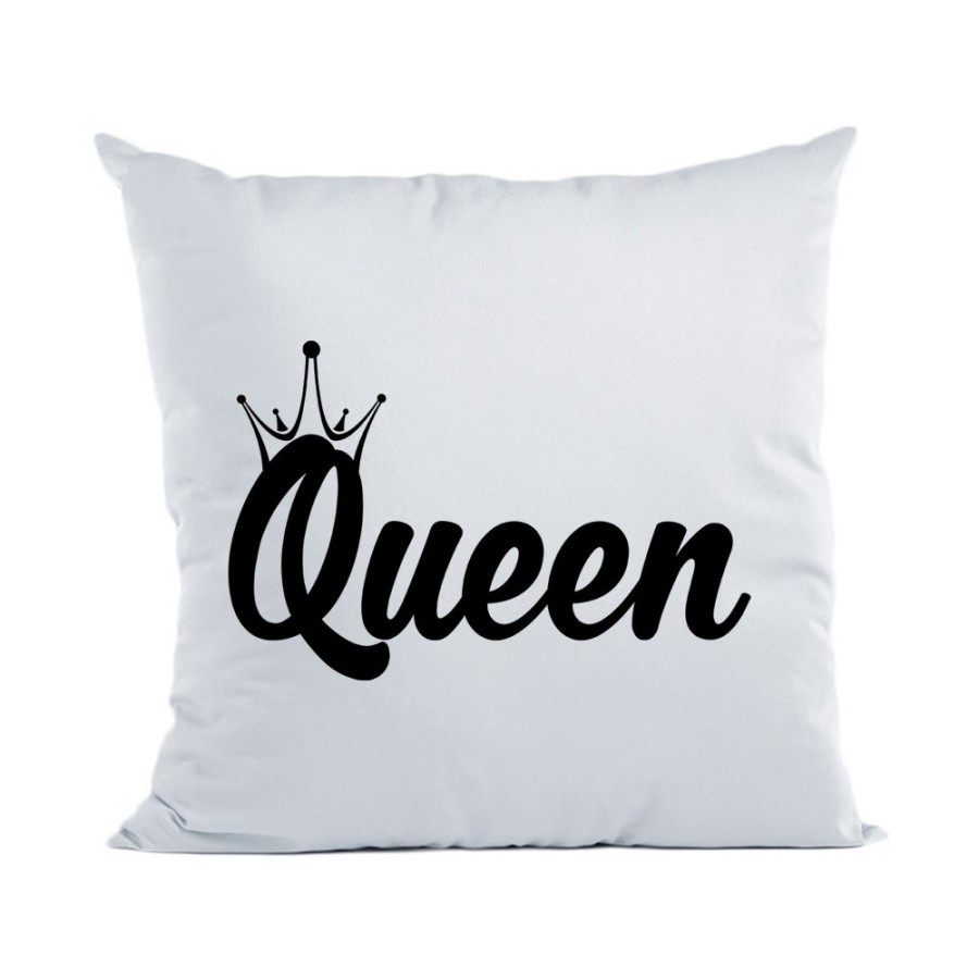 Cuscino personalizzabile con nome queen con corona Love