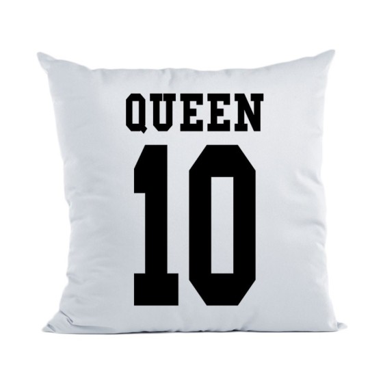 Cuscino personalizzato con nome e numero queen Love