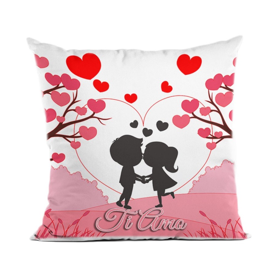 Cuscino personalizzato con nomi coppia romantica Love