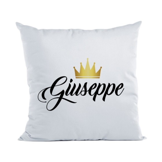 Cuscino personalizzato con nome e corona k Love