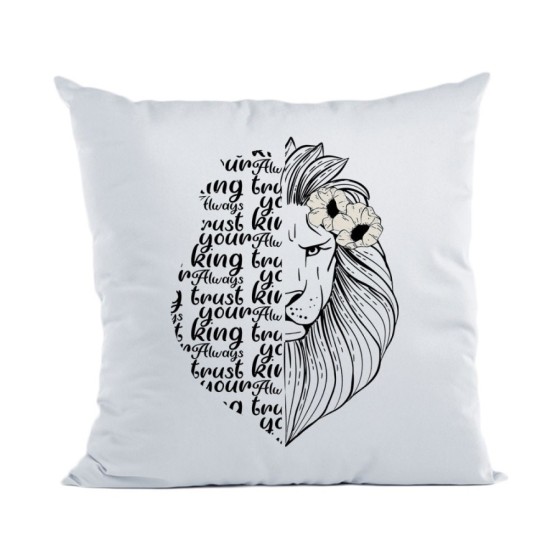 Cuscino personalizzabile con nome lioness always trust your king Love