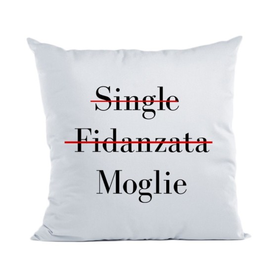 Cuscino personalizzabile con nome single fidanzata moglie Love