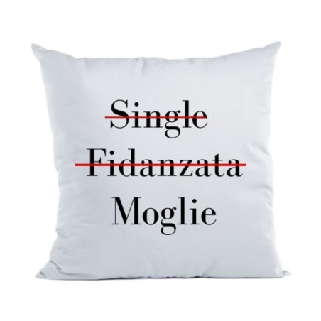 Cuscino personalizzabile con nome single fidanzata moglie Love