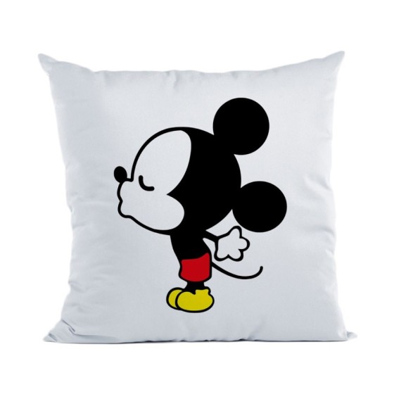 Cuscino personalizzabile con nome bacio di topolino Love