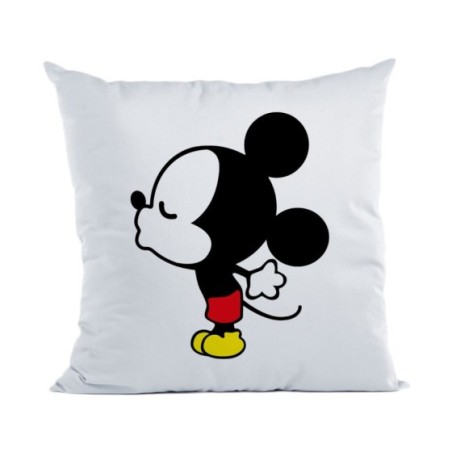 Cuscino personalizzabile con nome bacio di topolino