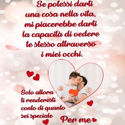 Personalizzata con foto nel cuore sei speciale