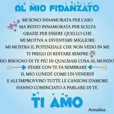 Personalizzata con nome lettera alla mia fidanzata