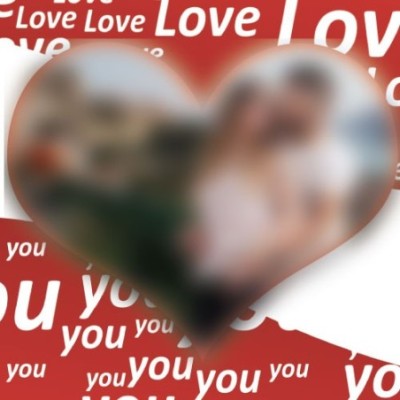 Personalizzate con foto e nomi texture love