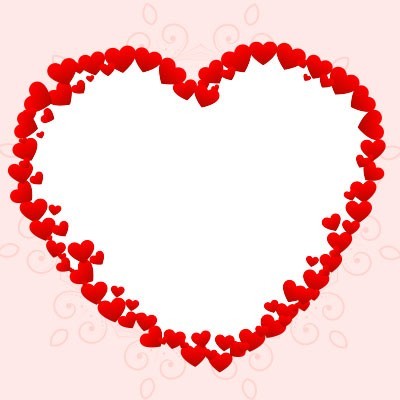 Personalizzata con foto cuore di rose