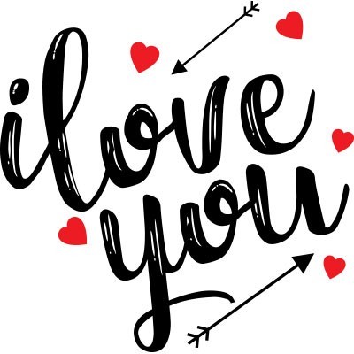 Personalizzabile con nome i love you