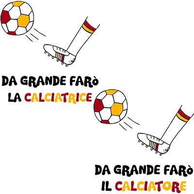 Da grande farò il calciatore giallo rosso