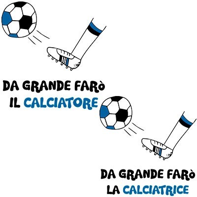 Da grande farò il calciatore nero azzurra