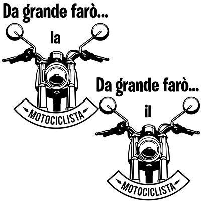 Da grande farò il motociclista