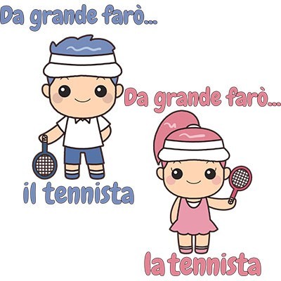 Da grande farò il tennista