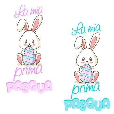 La mia prima pasqua coniglietto dolce