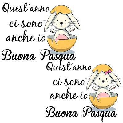 Quest'anno ci sono anch'io buona pasqua