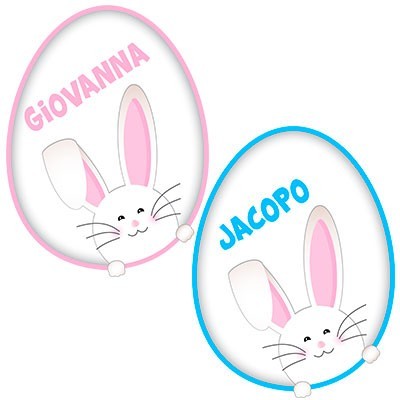 Coniglietto sbuca dall'uovo