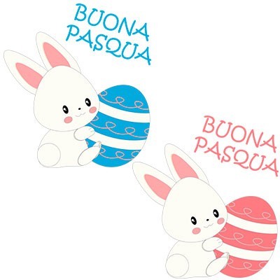 Buona pasqua coniglietto carino