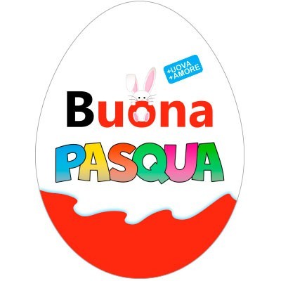 Forma di ovetto buona pasqua