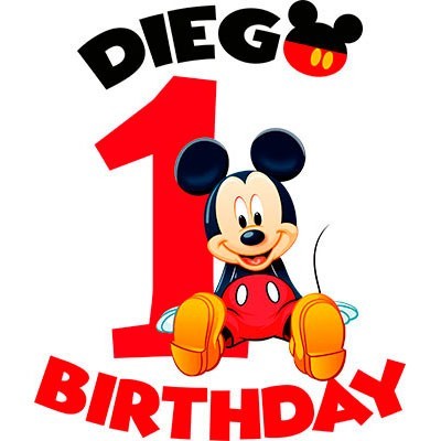 Festa a tema topolino seduto