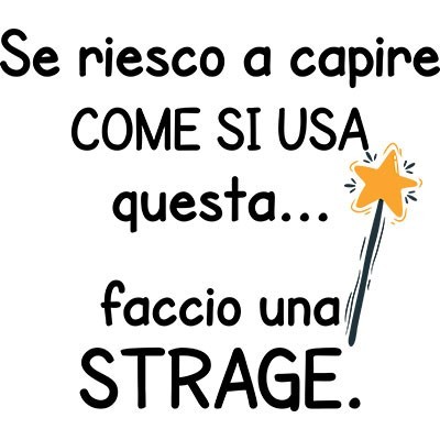 Se riesco a capire come si usa faccio una strage