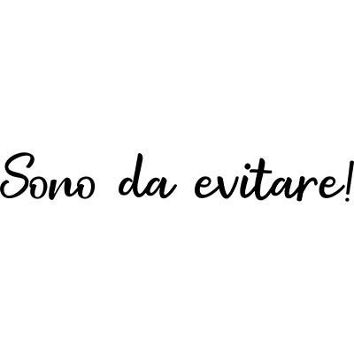 Sono da evitare!