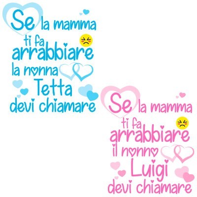 Personalizzata con nome se mamma ti fa arrabbiare il nonno i nonni devi chiamare