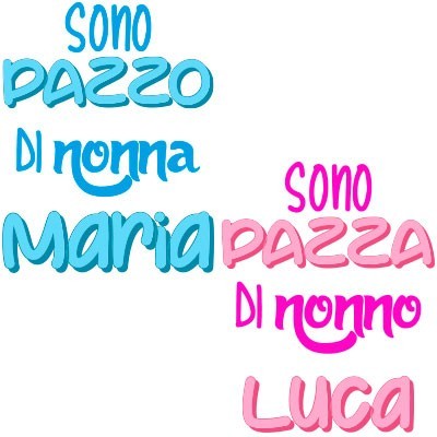 Personalizzata con nome sono pazzo di nonno dei nonni
