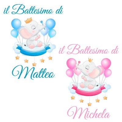 Il battesimo di a tema elefantino