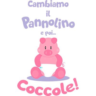 Cambiamo il pannolino e poi coccole