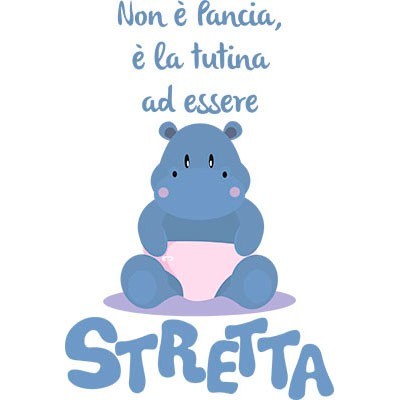 Non è pancia è la tutina ad essere stretta ippopotamo