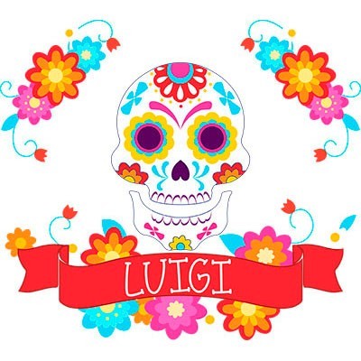Flower skull