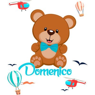 Orsetto e mongolfiere
