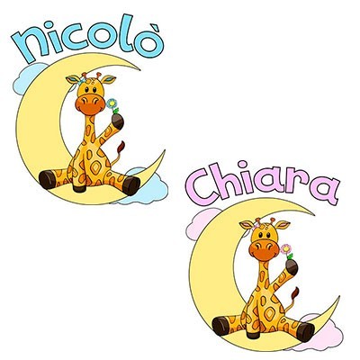 Giraffa sulla luna