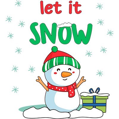 pupazzo di neve let it snow