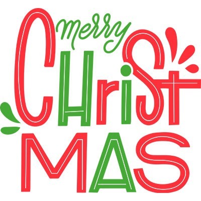 merry christmas colorful