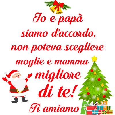 papà non poteva scegliere mamma migliore di te natale