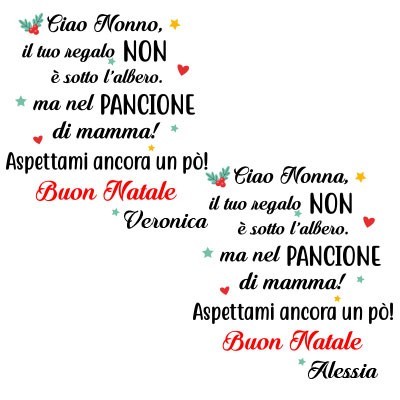 nonna il tuo regalo è nel pancione di mamma