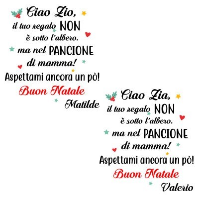 zia il tuo regalo è nel pancione di mamma