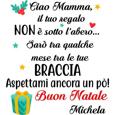 mamma il tuo regalo sarà tra qualche mese tra le tue braccia