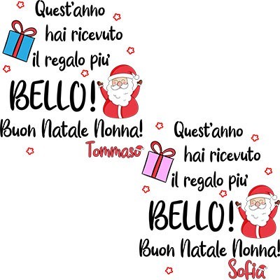 Personalizzato con nome nonno quest'anno hai ricevuto il regalo più bello natale