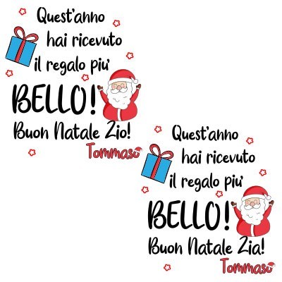 zio quest'anno hai ricevuto il regalo più bello natale