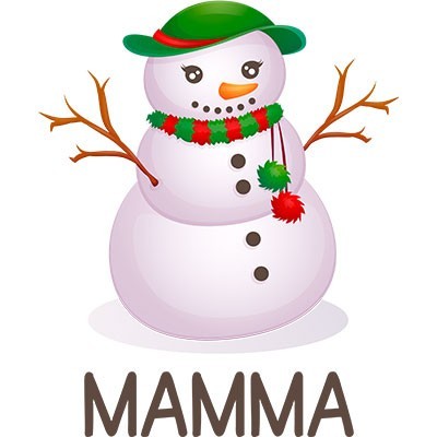 pupazzo di neve mamma