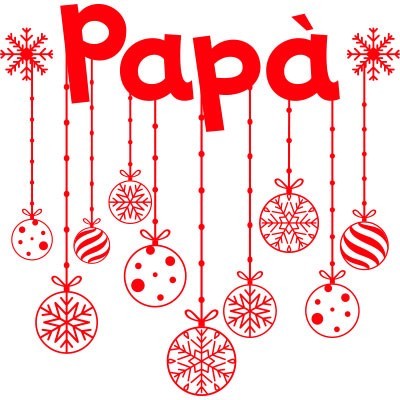 e addobbi natalizi papà