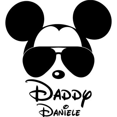 Personalizzata con nome daddy mickey