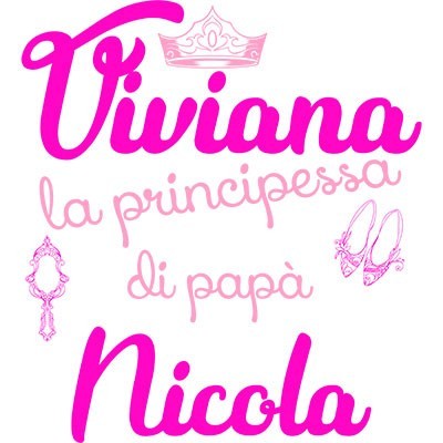 Personalizzato con nome la principessa di papà accessories