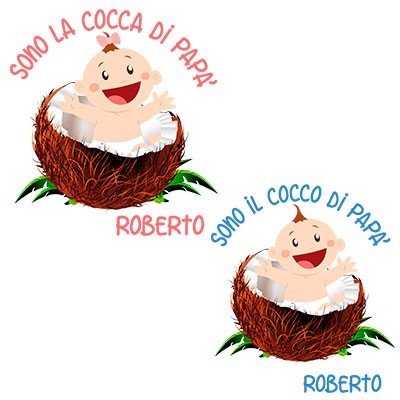 Personalizzato con nome sono il cocco di papà