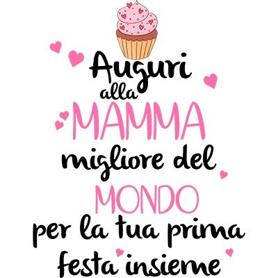 Zeppola auguri al mamma migliore del mondo per la tua prima festa insieme