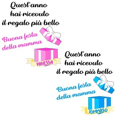Personalizzata con nome mamma quest'anno hai ricevuto il regalo più bello