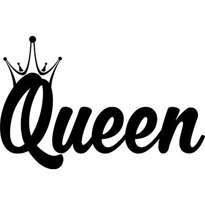 Personalizzabile con nomi queen con corona prince princess con corona